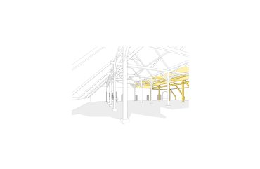Multikapper, glas in plat dak interieur