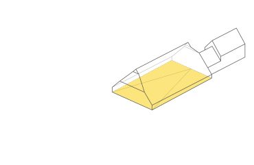 Schuine betonvloer over gehele diepte aanbrengen